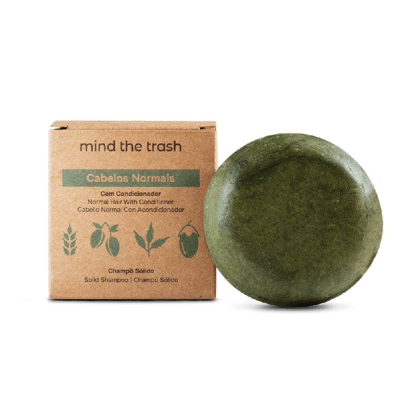 Champô Sólido Mind The Trash – Cabelos Normais (Com Condicionador)